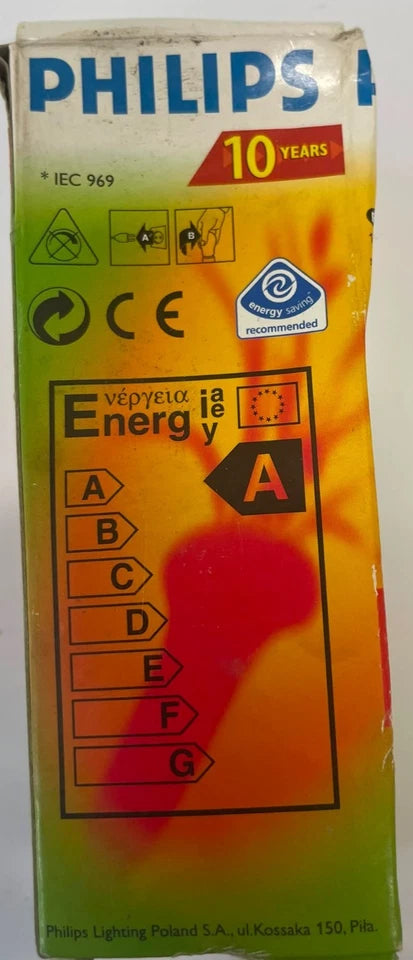 Philips 11W Energy Saver CFL Light Bulb 60W