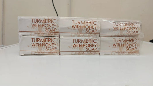 3 x soft Turmeric with Honey Soap – Natural Radiance & Gentle Care