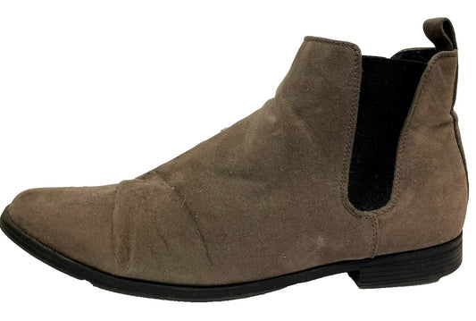 ASOS Design Chelsea Boots Grey Suede UK 11 EU 46 – Men’s Slip On Ankle Boots