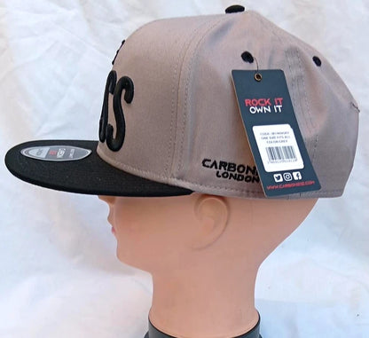Carbon 212 “I’m The Boss” Grey Black Snapback Cap Flat Peak Hat One Size