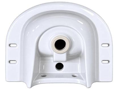 White Ceramic Hand Wash Basin Wall Mounted Sink