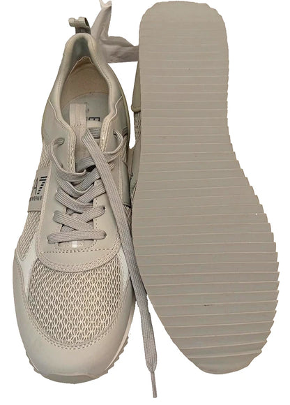 Emporio Armani EA7 Trainers UK 11 EU 46 Grey Mesh Lace Up Sneakers