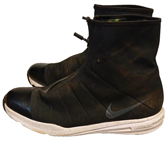 Nike Better World Golf Boots Black Zip Waterproof Spiked Shoes UK 9 EU 44