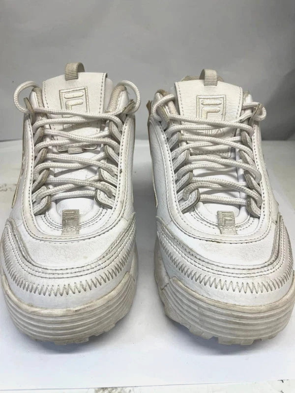 FILA Trainers White Tan UK 5 EU 38 Chunky Sneakers Casual Shoes Retro