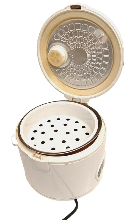 Electric Rice Cooker & Steamer | Non-Stick Inner Pot | White | Tested Working