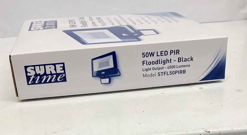 50W LED PIR Floodlight 4500 Lumens IP65 Security Light STFL50PIRB