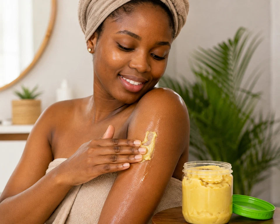 3 x Natural Raw Shea Butter Unrefined Skin Hair Moisturiser 200g Each