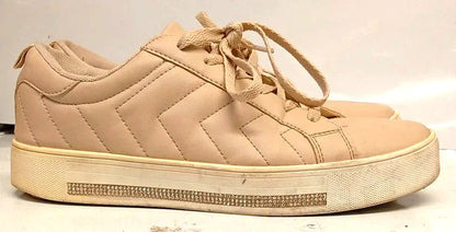 Primark Beige Trainers UK 7 / EU 40 / US 9 Women’s Lace-Up Casual Sneakers