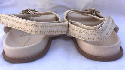 Primark Cream Buckle Strap Sandals Women’s Flat Casual Summer Shoes