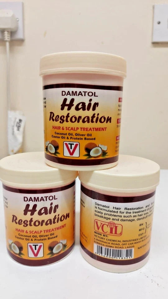Damato Hair Restoration – Hair & Scalp Treatment 250gram - 4 Jars