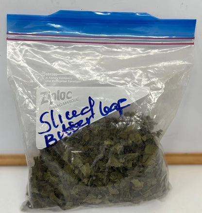 Premium Sliced Dried Bitter Leaf – Cleaned & Ready to Use – Cooking Essential