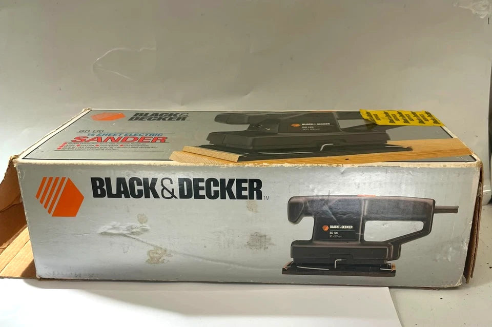Black & Decker BD170 1/3 Sheet Electric Sander 135W 240V 90x187mm Boxed
