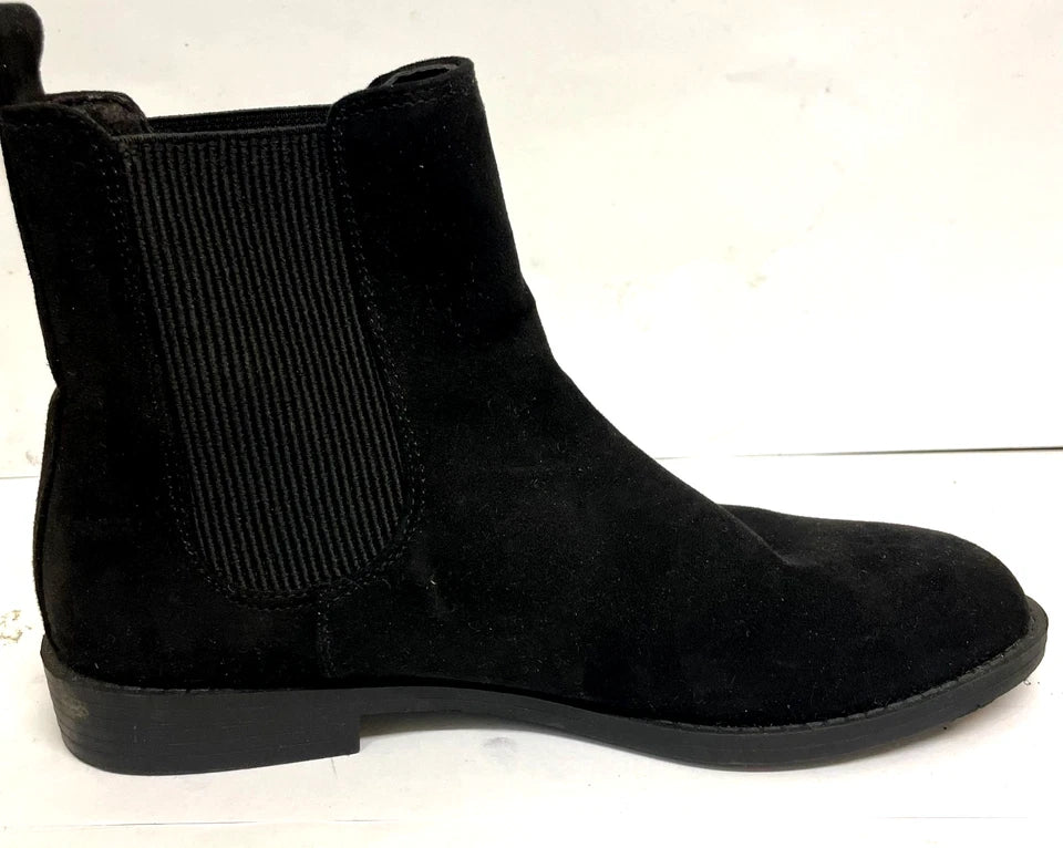 Primark Chelsea Boots Black Suede UK 4 EU 37 – Women’s Slip On Ankle Boots