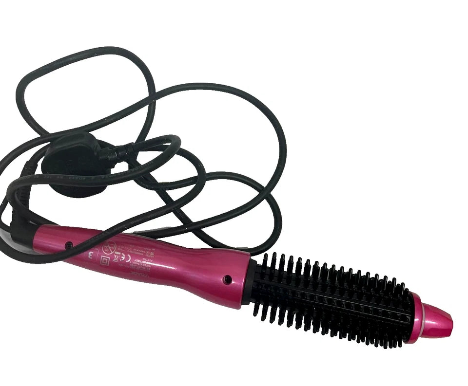 VISAGE Pink Electric Hot Brush Styler Hair Curler & Volumiser