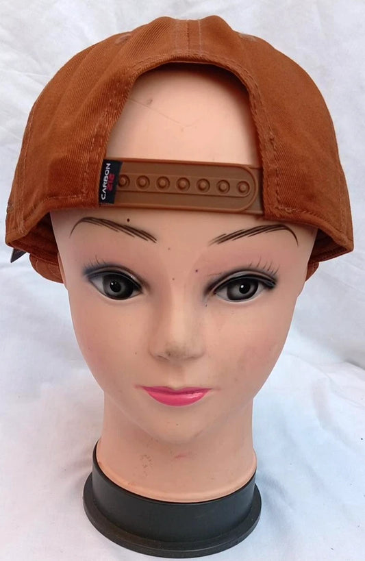 Carbon 212 Camel Snapback Cap Flat Peak Hat One Size Adjustable Unisex