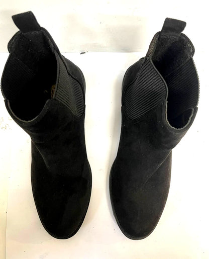 Primark Chelsea Boots Black Suede UK 4 EU 37 – Women’s Slip On Ankle Boots