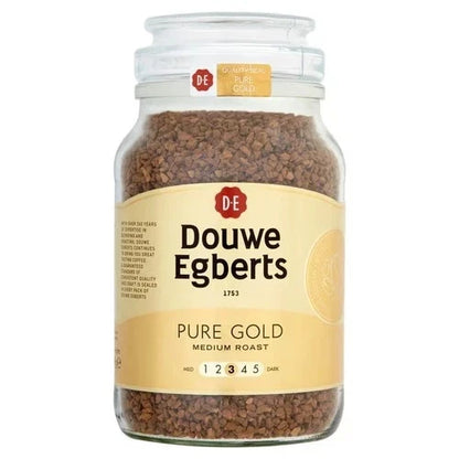 Douwe Egberts Pure Gold Instant Coffee 400g Medium Roast Glass Jar