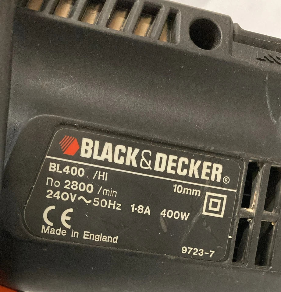 Black & Decker BL400 400W Corded Electric Drill 10mm Chuck 240V