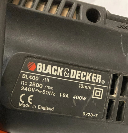Black & Decker BL400 400W Corded Electric Drill 10mm Chuck 240V