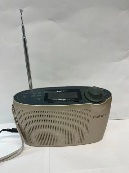 Roberts Classic DAB2 Portable DAB DAB+ FM Digital Radio Gold With Adapter