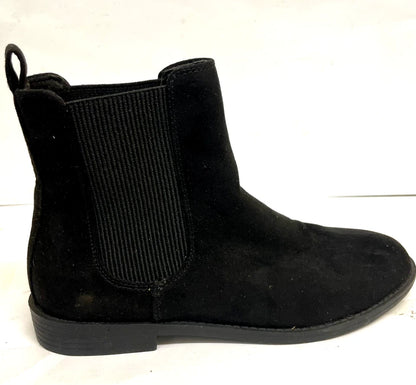 Primark Chelsea Boots Black Suede UK 4 EU 37 – Women’s Slip On Ankle Boots