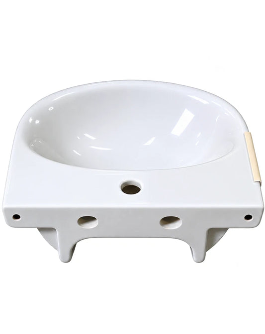 White Ceramic Hand Wash Basin Wall Mounted Sink