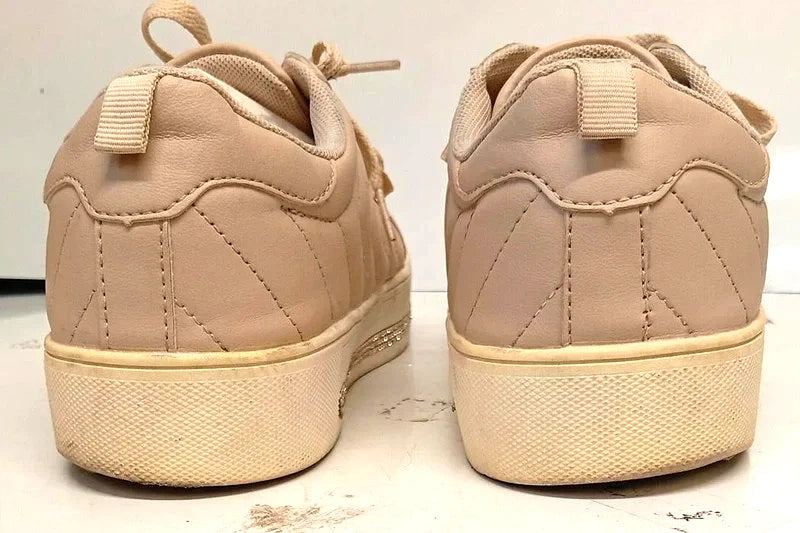 Primark Beige Trainers UK 7 / EU 40 / US 9 Women’s Lace-Up Casual Sneakers
