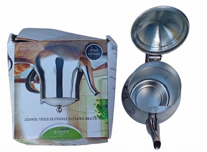 Stainless Steel Teapot Dripless Spout 24fl oz 0.7L - Boxed