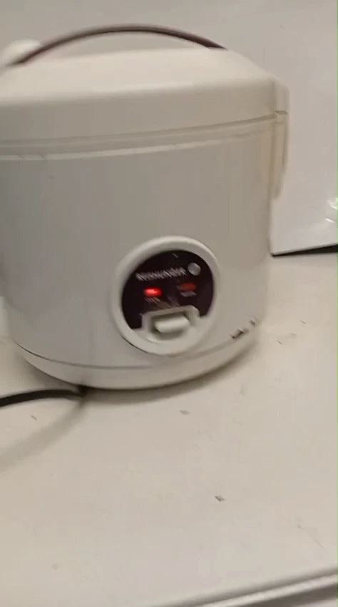 Electric Rice Cooker & Steamer | Non-Stick Inner Pot | White | Tested Working