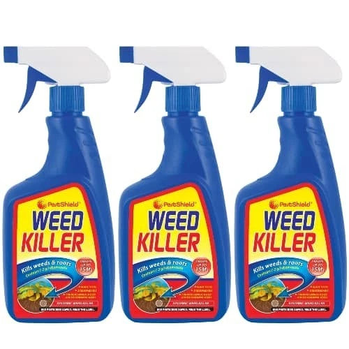 3 x PestShield Lawn Weed Killer