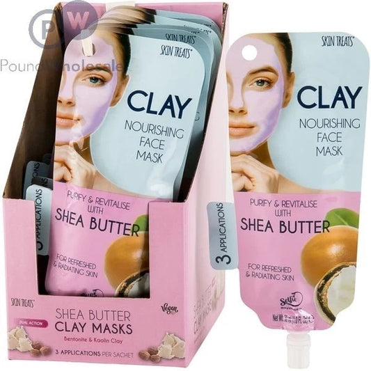 3x Skin Treats Clay Nourishing Face Mask with Shea Butter