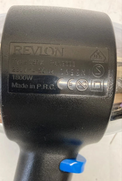 Revlon 097X 1800W Professional Hair Dryer Hot Warm Cool 230V + Travel Case