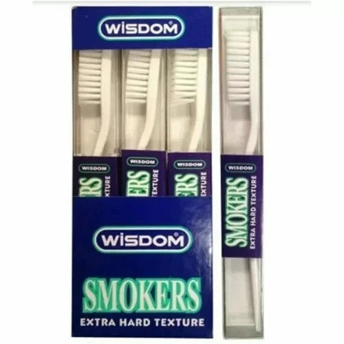 Wisdom Smokers Extra Hard Texture Toothbrush – Pack of 12