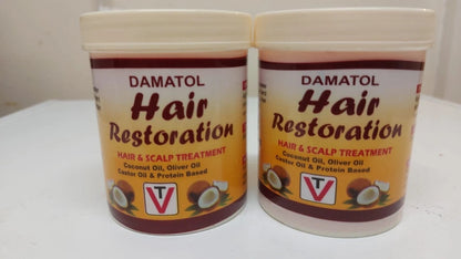 Damato Hair Restoration – Hair & Scalp Treatment 250gram | Coconut Oil
