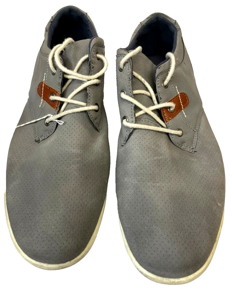 Livergy Men’s Grey Casual Lace-Up Shoes UK Size 8