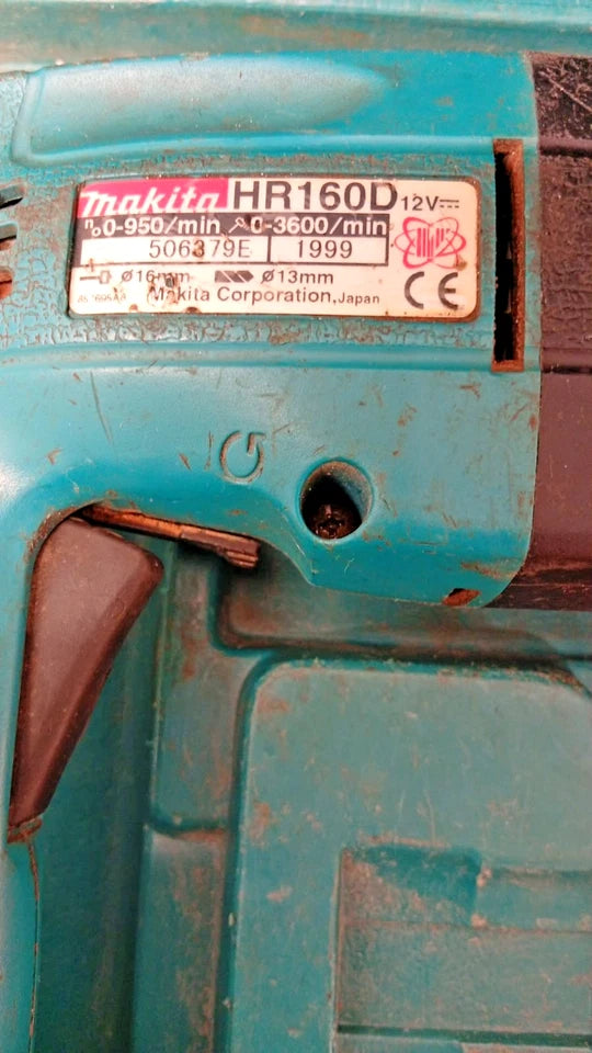 Makita HR160D 12V SDS Rotary Hammer Drill 2x Batteries Case