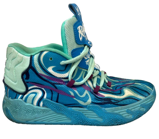 Bare Frae Blue & Teal Basketball Trainers EU 38 High Top Sports Shoes