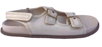 Primark Cream Buckle Strap Sandals Women’s Flat Casual Summer Shoes
