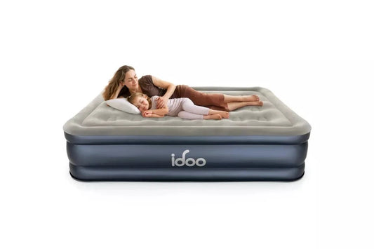 iDOO Double Inflatable Air Mattress with Built-In Electric Pump