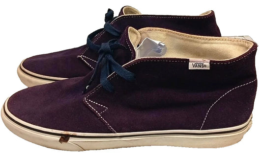 Vans Men’s Purple Suede Chukka Trainers UK 9 / EU 43 Lace-Up Casual Shoes