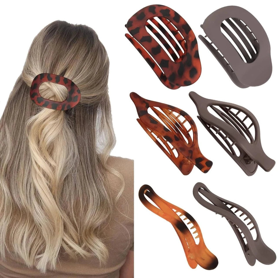 6-Piece Fashion Hair-Claw Clip Set for women