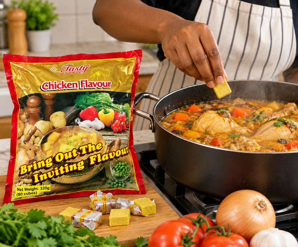 3 x Tasty Cubes Chicken Flavour Seasoning 320g Each