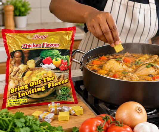 3 x Tasty Cubes Chicken Flavour Seasoning 320g Each