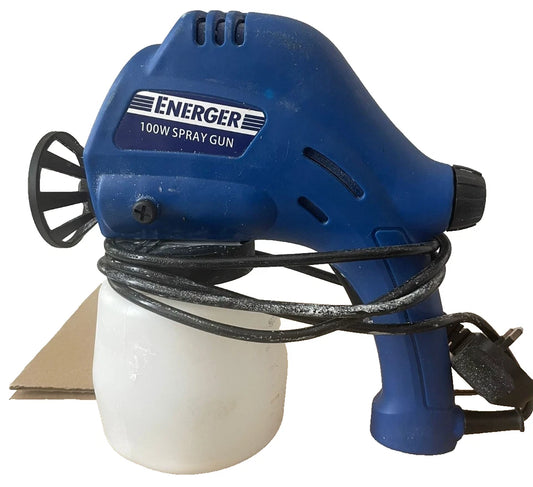 Energer 100W Electric Spray Gun Paint Sprayer 800ml Portable Handheld Blue