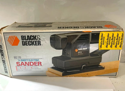 Black & Decker BD170 1/3 Sheet Electric Sander 135W 240V 90x187mm Boxed