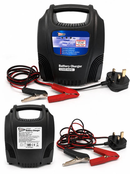 Streetwize 4 Amp 12 Volt Automatic Compact Car Battery Charger