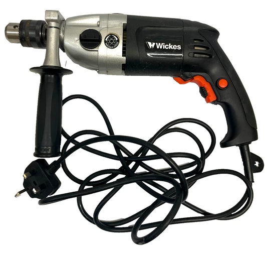 Wickes 1100W Corded Electric Hammer Drill – 13mm Chuck (with Case & Bits)