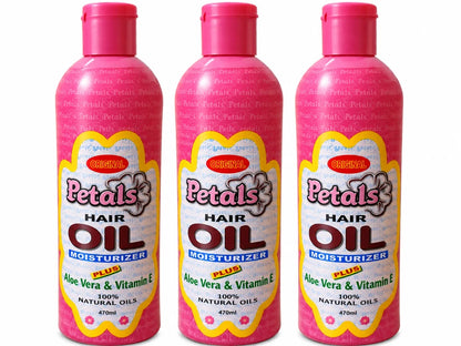 Petals Hair Oil Moisturizer with Aloe Vera & Vitamins – 470ml