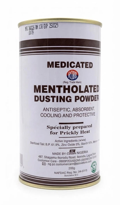 3x Robb Mentholated Dusting Powder 200g - Exp. March 2029