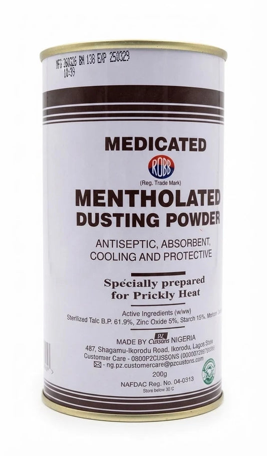 3x Robb Mentholated Dusting Powder 200g - Exp. March 2029